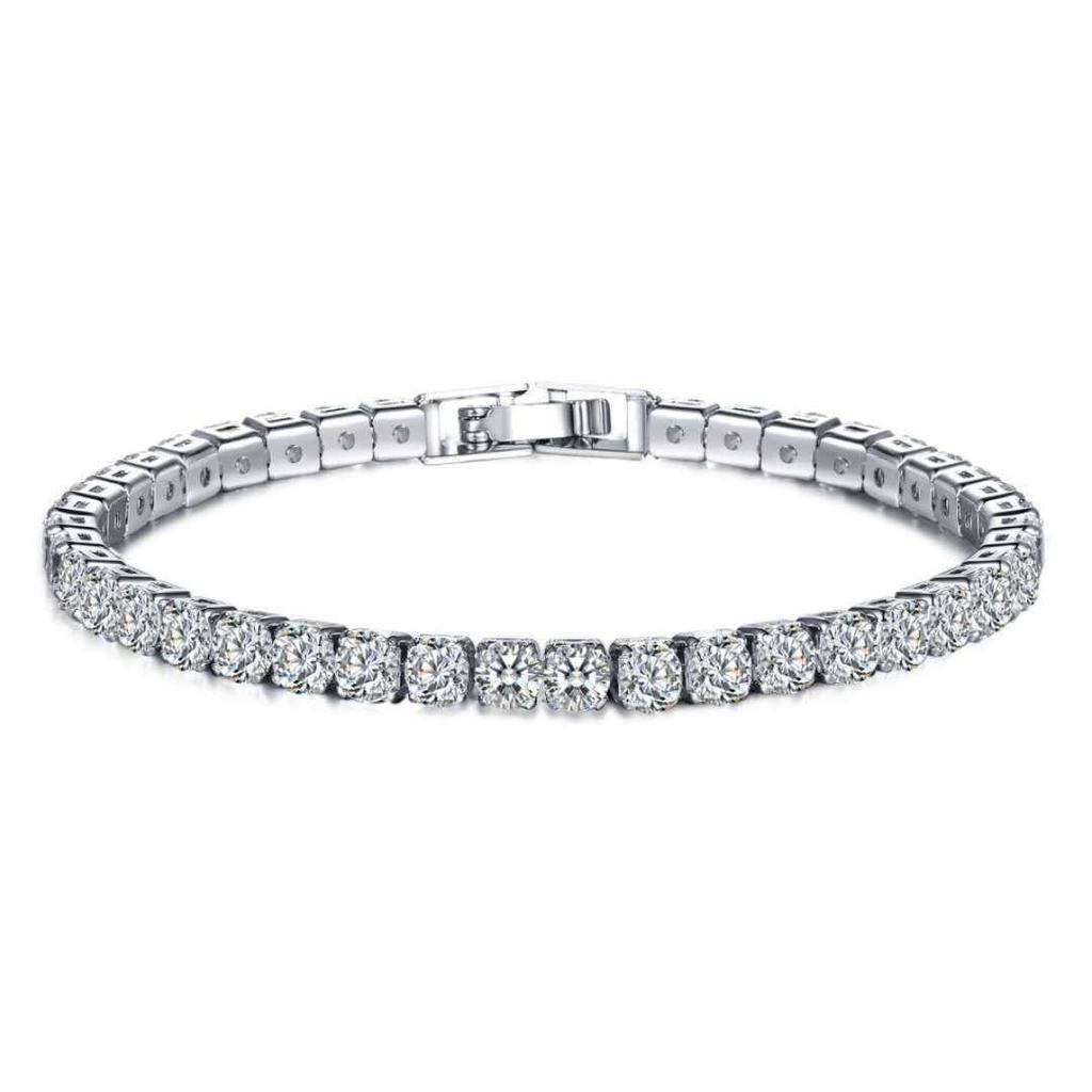 Damarmband med högkvalitativa zirkonkristaller - Elegant modeaccessoar