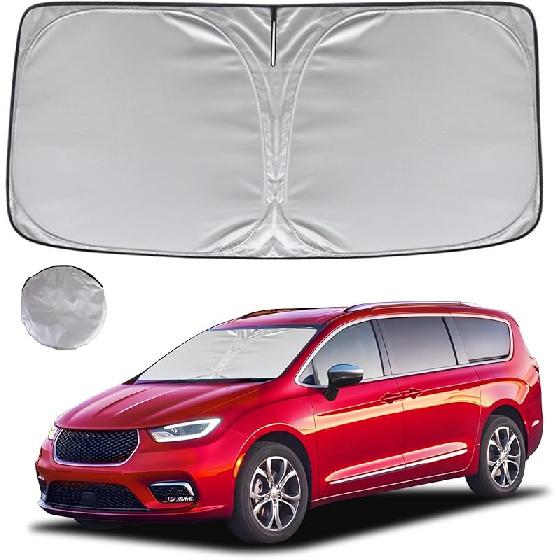 KAYZT Windshield Sun Shade For F150 2015- Foldable Sunshade Front Window  Fit Accessories
