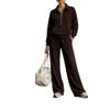 Fall Winter Half Zip Tracksuit, Casual Loose 2 Piece Sportswear Set for Women, Crossborder European American Outfit