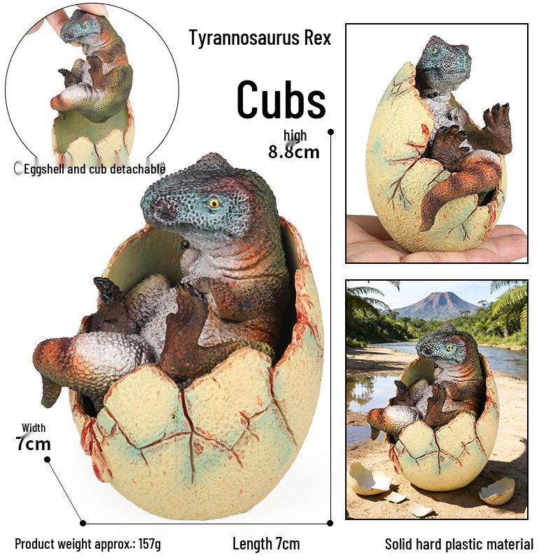 Jurassic Dinosaur Toy Set: Thick-Nosed Dragon, T-Rex, Velociraptor, Pterodactyl, Mosasaurus, Spinosaurus