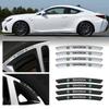 WOHE7 4Pcs Car Aluminium Wheel Stickers Wheel Rim Decoration Strips Accessories For Skoda Kodiaq Octavia Enyaq Kamiq Scala Rapid VRS 3