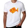 Tricou Desen Animat Pește Auriu tricou bărbat tricouri bumbac pentru bărbat bumbac bumbac tricouri bărbat 100% Tricou