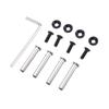 Computer Case Fan Screws Color Anodizing CPU Fan Screws Stainless Steel PC Cooling Fan Mount Screws Kit with Washers Black