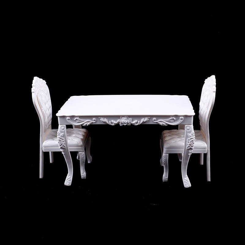 Doll House 1:6 Kitchen Furniture Dining Table Chair Computer Office Desk Chair
