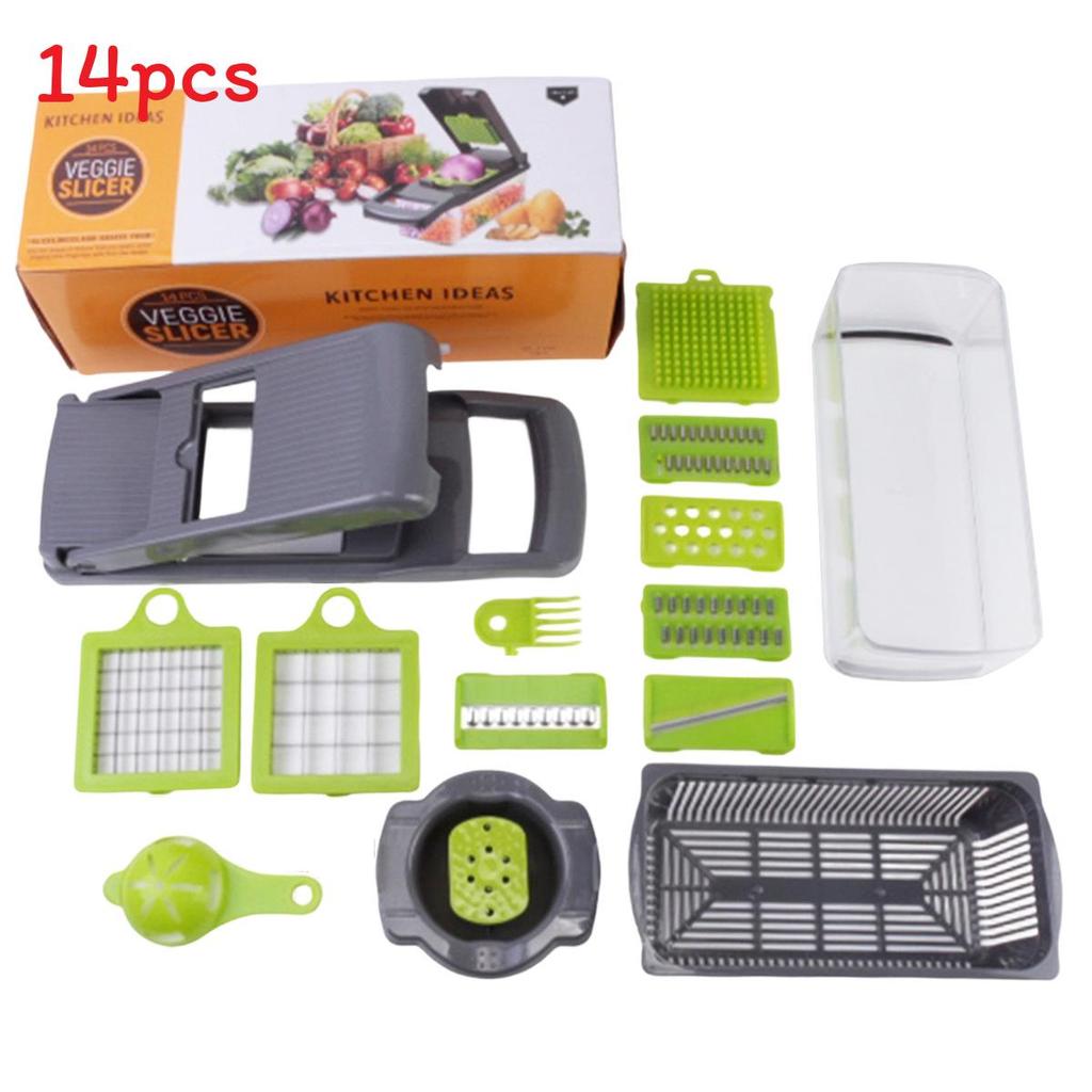 Multifunction Vegetable Chopper With Stainless Steel Blades For Home Cooking And Gift Use