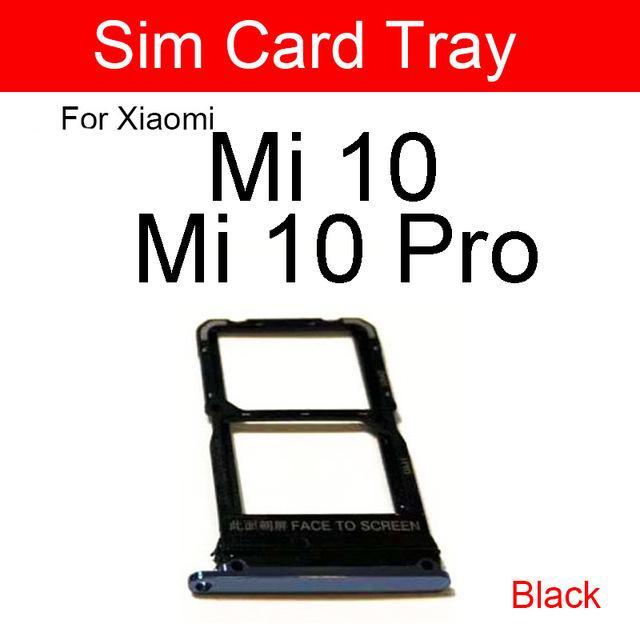 Soporte de bandeja de tarjeta Sim para Xaiomi Mi 10/10 Lite/10 Pro/Note 10/Note 10 Pro bandeja Sim soporte de tarjetas Micro SD adaptador de ranura piezas de repuesto