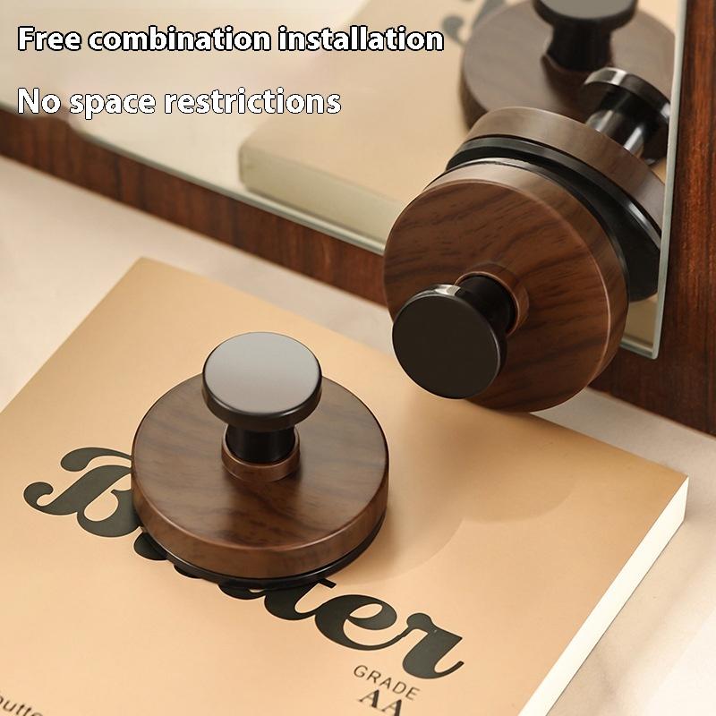 1/2/4Pcs Grain Door Hook Adhesive Bathroom Towel Rack No-Drill Wall-Mounted Coat Hanger Hook For Kitchen