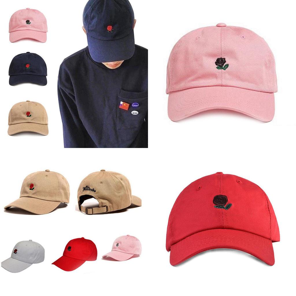 Premium New The Hundreds Dad Hat Flower Rose Embroidered Snapback Baseball Cap