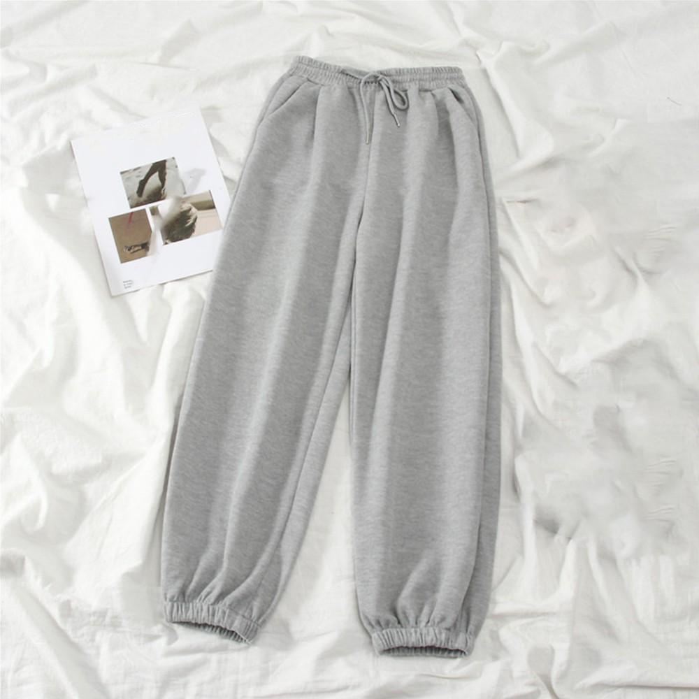 Dam Träningsbyxor Baggy Fashion Oversize Sportbyxor Joggare Streetwear Byxor