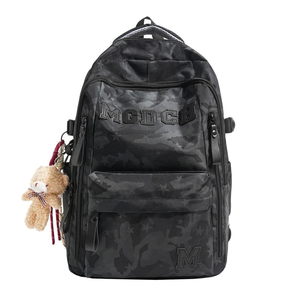 Schoolbag Street Feeling Trendy Cool Niche Camouflage Backpack Junior and High School Students Class Holiday Play To Reduce the Burden Leisure Bag