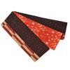 Reversible New Narrow Obi Made In Length 390cm X Width [Warakugure] Kiryu-ori (Sash), Japan, Half-width, Women's, 16.5cm (Black)