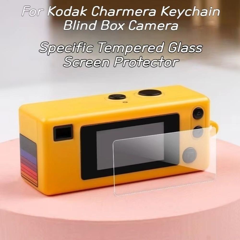 9H für Kodak Kamera Gehärtetes Glas Displayschutzfolie Transparenter Schlüsselanhänger Kamera Zubehör Displayfolie Tragbare Kamera Glasfolie