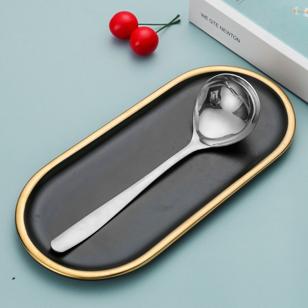 Thickening Long Handle Stirring Spoons Stainless Steel Soup Spoons Tableware Kitchen Accessories Gadgets