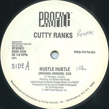 12inch Record CUTTY RANKS - Hustle Hustle PRO7417DJPROMO Profile Records 1984 US Reggae, Ska & Dub Used