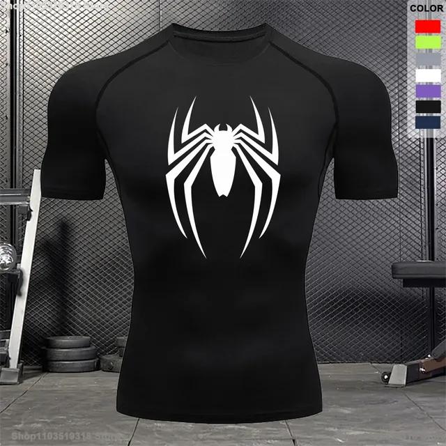 T-shirt de fitness imprimé à la mode pour course à pied, jogging en plein air, respirant, sport, manches courtes, séchage rapide, T-shirt d'entraînement S-3XL