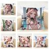 Genshin Impact Role DionaBeautiful Cushion Cover Linen Pillowcase Soft for Sofa Bed Home Room Decor