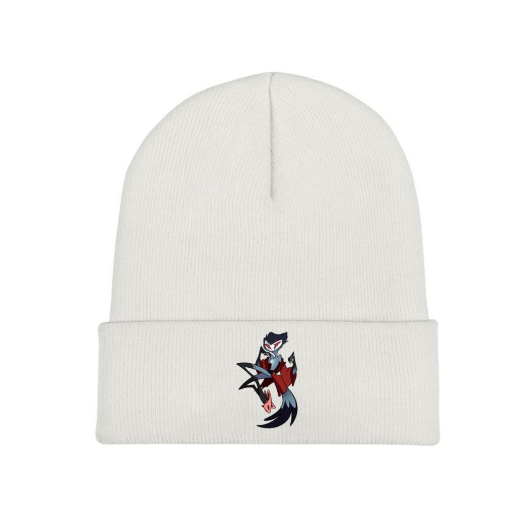 Helluva boss stolas octavia comédia bonés de malha femininos unissex gorros de inverno chapéus de inverno desenhos animados anime casual boné de melão