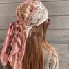 90*90cm Square Silk Scarves Women Hijab Shawls Fashion Print Kerchief Femme Head Scarf Foulard Bandana Beach Pareo