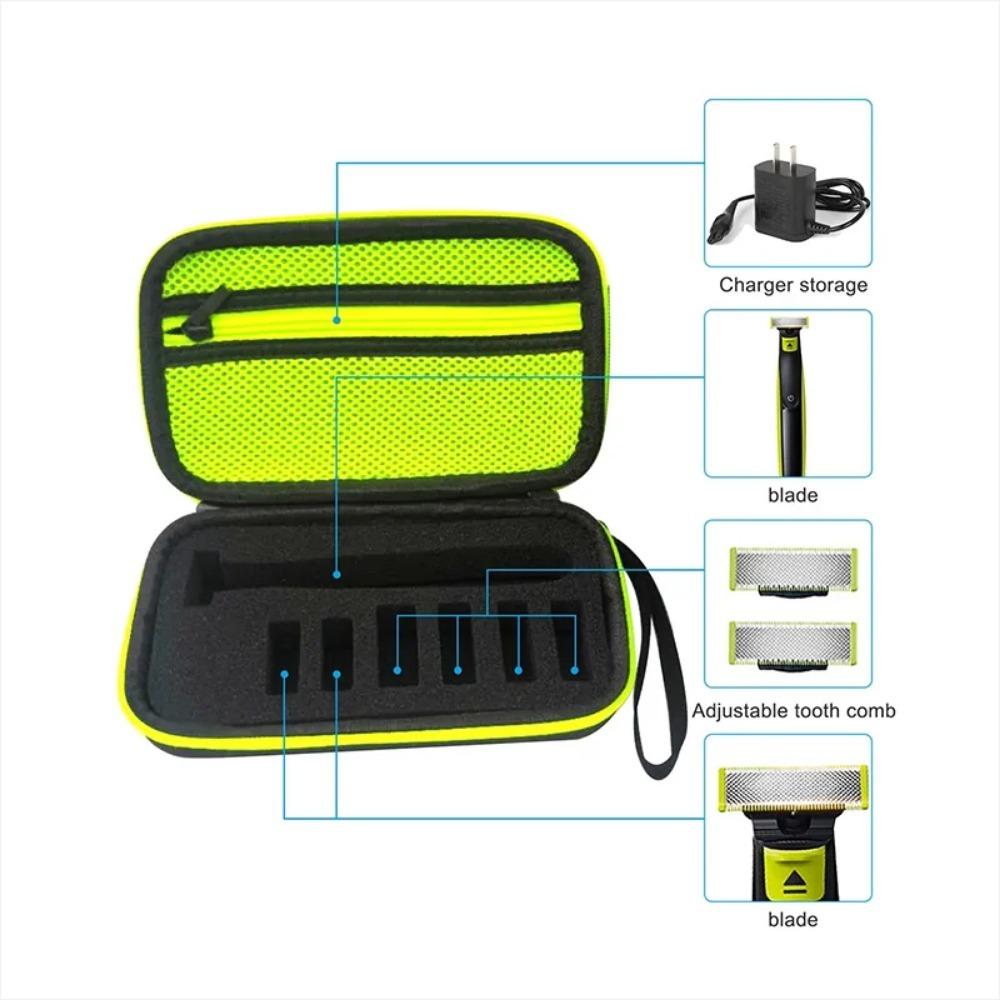 One Blade Shaver Razor Holder Storage Bag Men Electric Shaver Carrying Case Sponge Travel Storage Bag
