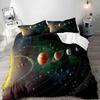 Kinder Cartoon Bettbezug Set Für Kinder Weltraum Galaxie Bettwäsche Set Universum Planeten Bettdeckenbezug Astronomie Bettdeckenbezüge