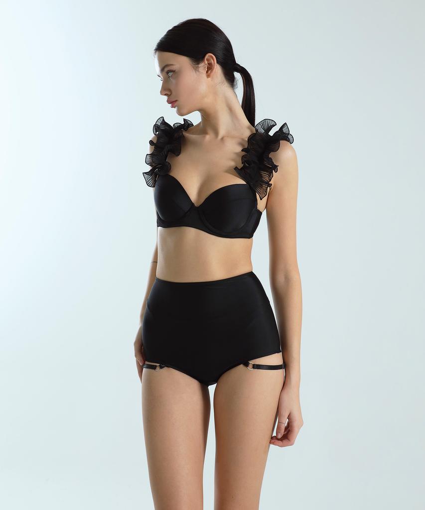 VINAJ Flowy 3/4 Cup Bikini Bra (Black) (Type A)