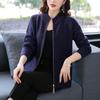 Autumn Winter  Fashion Sweater Coat Women's Knitted Cardigan Long Sleeve Solid Zipper Knitted Cardigan Sweaters Women