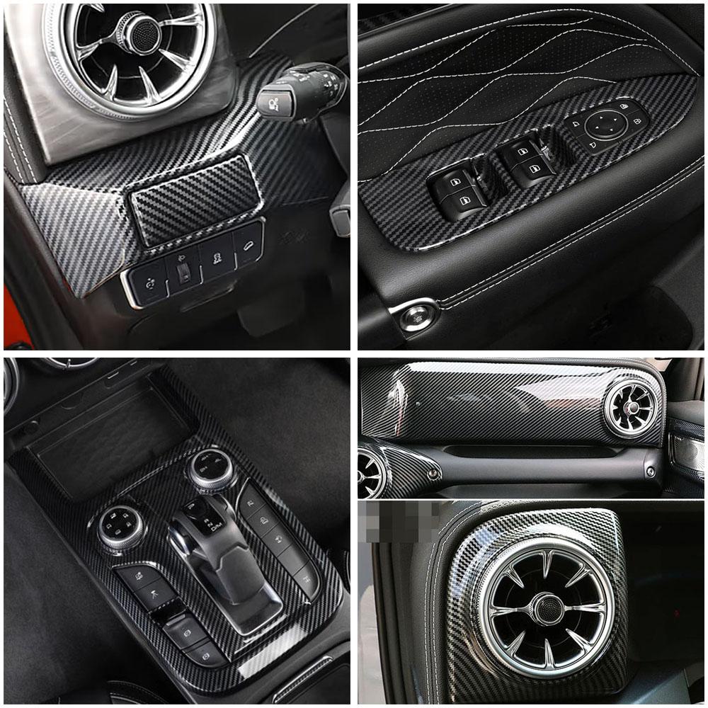For GWM Tank 300 2024 2024 Carbon Interior Accessories Window Glass Lift Switch Central Console Gear Shift Air Outlet Cover Trim