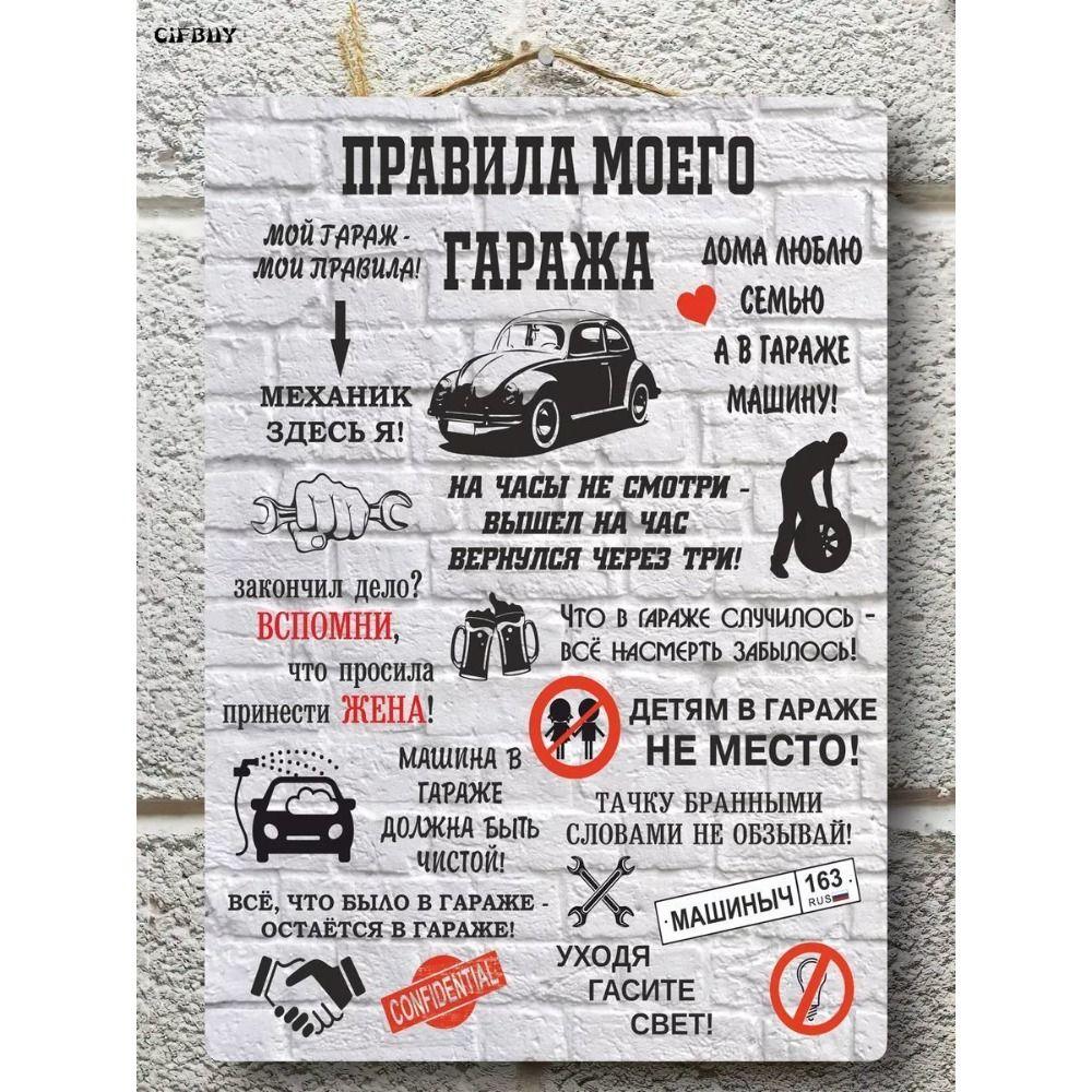 Vintage Car Lover Tin Sign Gift Auto Enthusiast Metal Wall Decor Garage Poster