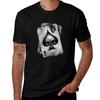 T-Shirt Άσσος με Κρανία Βασικό Μονόχρωμο Κοντομάνικο T-Shirt