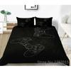 Mode Zwart Familie Spel Gamepad 3d Beddengoed Set Volwassenen Kinderen Cadeaus Kussensloop Dekbedovertrek Sets Slaapkamer Decor King Beddengoed Sets