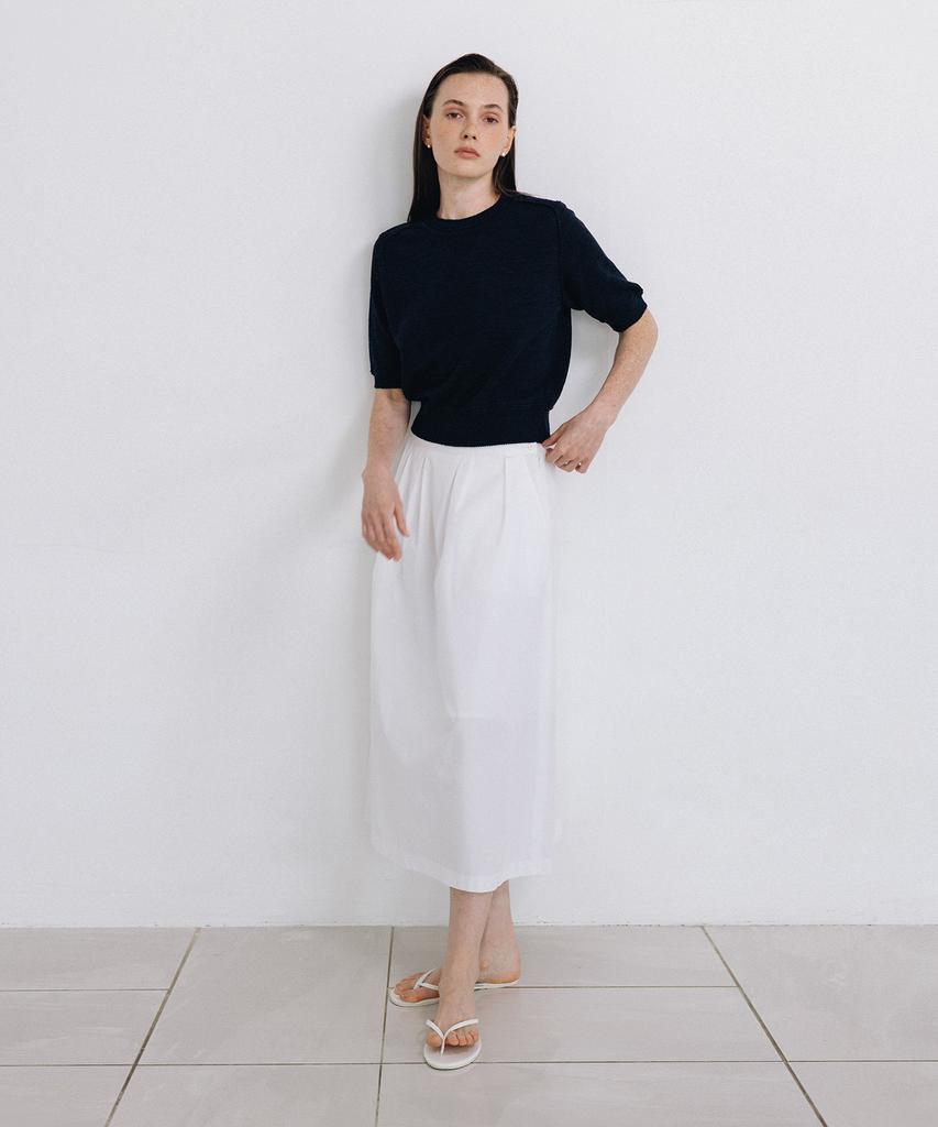 Beullaengkeulumumeon Crochet Sweat Knit_Navy