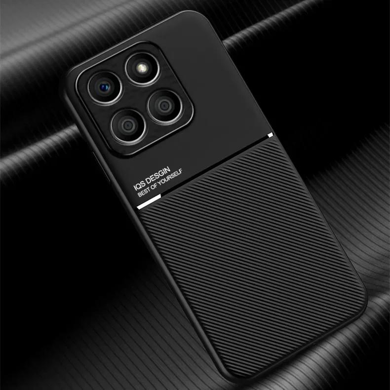 Rugged Non-Slip Portective Case for Honor X8C X7C X6b X8b X8a 5G 200 Smart Cover Car Magnetic Suction Holder Coque Fundas Capa