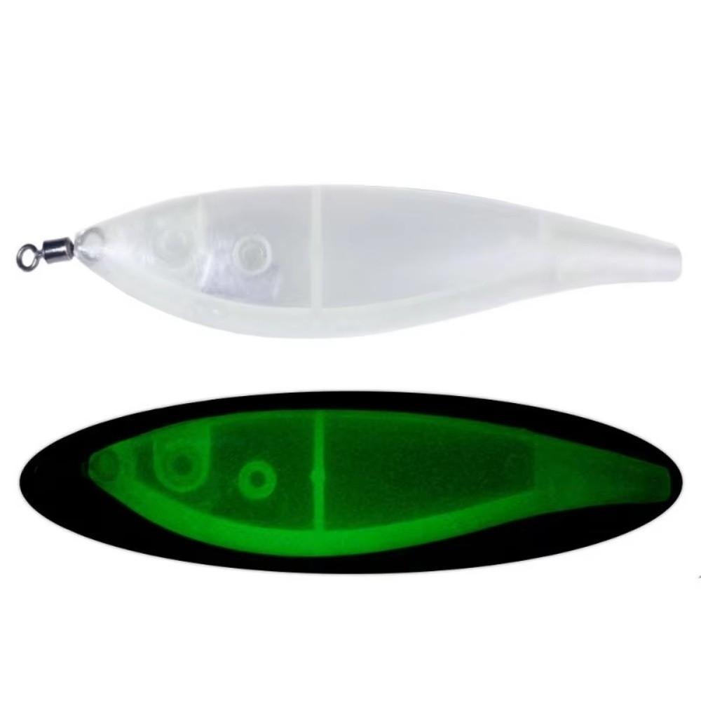 8pcs 11CM-13G Size Hard Bait Lure Hard Body Squid Hook Lure Wooden Shrimp Bait Saltwater Fishing