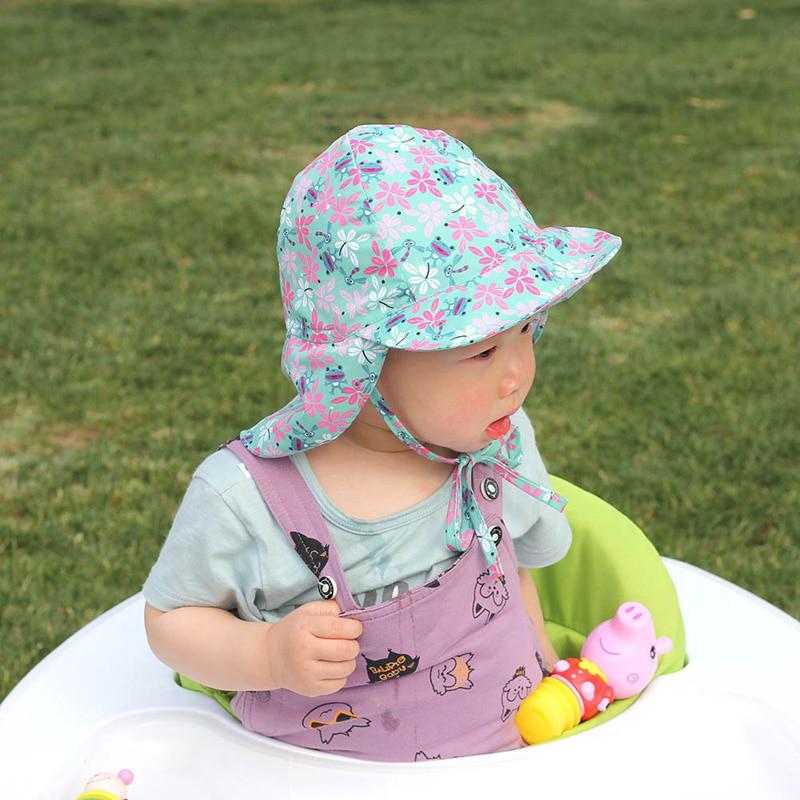 Chapeau de protection solaire pour bébé Casquette d'été réglable pour bébé pour garçons et filles Chapeau pour enfants Chapeaux pour enfants
