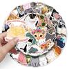 50 Photos de Dessins Animés de Chats Mignons Personnalisés Carnet Décoration Autocollants pour Valise Voiture Trottinette