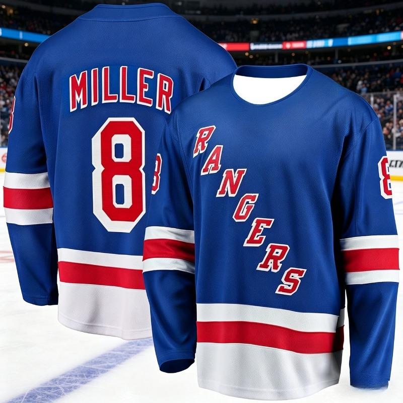 2026 Nuovo Completo da Allenamento per Hockey su Ghiaccio da Uomo Stile Americano - Stampa 3D Raptor - Traspirante, Assorbe l'Umidità, Manica Lunga per Bambini