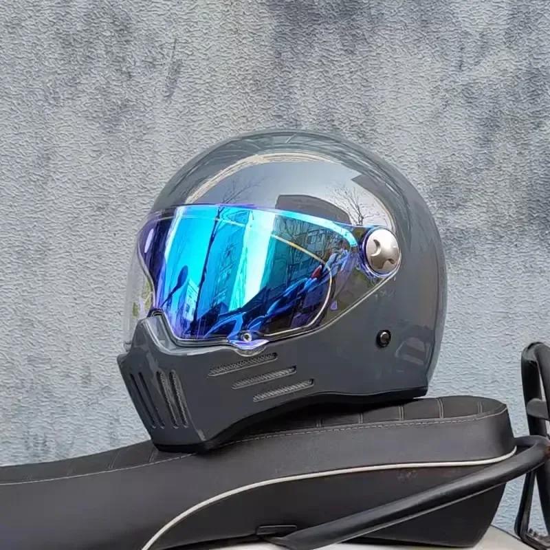 Motorcycle Helmet Full Face Casco Moto Helmet Vintage Chopper Retro Capacete De Motocicleta Modular Helmet DOT Approval