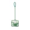 Green Portable Long Handle Square Aquarium Fish Tank Fishing Net Landing Net for Fish Floating Objects Cleaning Tools