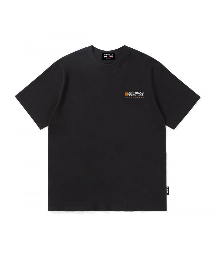 Keulitikeolpeullegseu The Challenger Small Logo Short Sleeve Tee Black