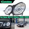 Car Front Bumper Headlight For Benz W211 E200 E230 E280 2006-2008 Head Light Head Lamp Shell Lampshade Headlamp Cover