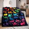 1pc DinoFest Lightweight Flannel Blanket, Comfortable and Warm Blanket, for Office and Camping Sofa Bed074