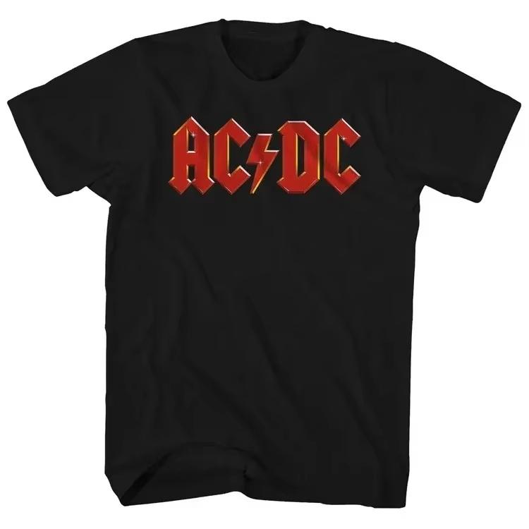 Summer Women Cotton T-Shirt Graphic Clothing Men Fashion Letter ACDC Printing Tops Tees Female Casual Streetwear