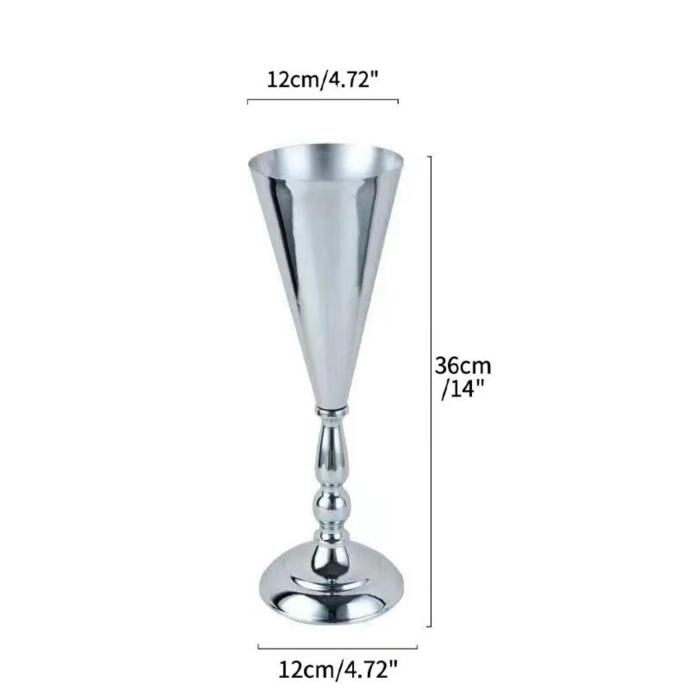 New Iron Flower Vase European Exquisite Flower Stand Golden Candle Holder Wedding