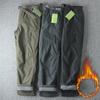 Werkzeughose Dicke wasserdichte Fleece-Cargohose Herren Damen Winter Outdoor Mehrere Taschen Lockere Gerade Overallhose