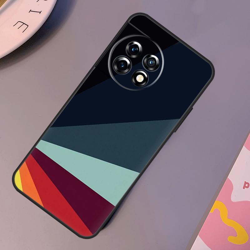 Retro Stripes Aesthetic Vintage Case For OnePlus Nord 3 2T N10 N20 CE 2 Lite OnePlus 9 10 Pro 9RT 10R 10T 12R 11 12 Cover