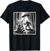 Cat Selfie With Bigfoot & UFO Funny Sasquatch & Cat Tees