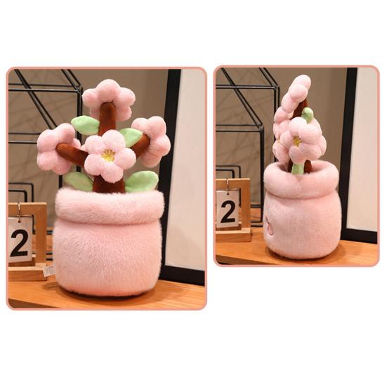 Mignon Peluche Bouquet de Fleurs Vastes Peluche Douce et Douce pour la Peau Plante Poupée Mignonne Forme de Fleur Apaisante Cadeau Décoratif pour Maison Bureau