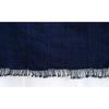 Used Africa Burkina Faso Mossi Tribe / Dark Indigo Large Cloth / Fringed Stole