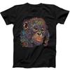 Małpa Mandala Art Najlepiej Sprzedający się Śmieszny Prezent Czarny T-shirt 259