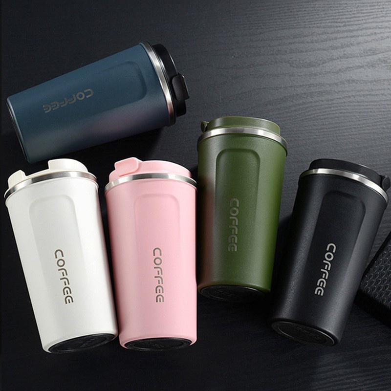 Cană de cafea din oțel inoxidabil de 380/510ML, ceașcă termică de călătorie, termoizolantă, ceașcă izolată, ceașcă de birou